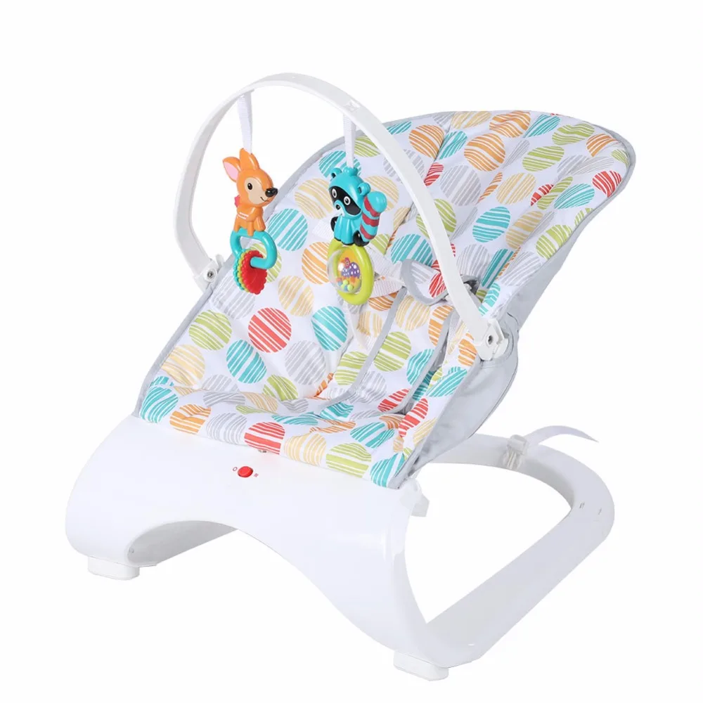 Младенческая Детская Колыбель Электрическое Кресло-Качалка Колыбель новорожденный комфорт вибрации качалка стул успокаивающий артефакт ребенка - Цвет: Type A White