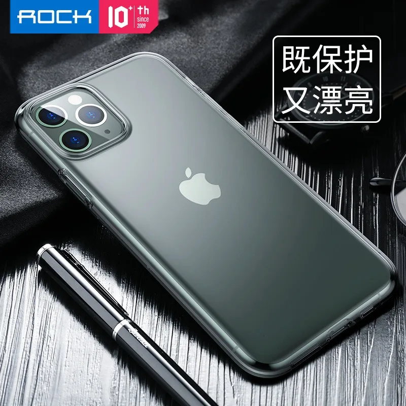 Рок-н-прозрачный защитный чехол для iPhone 11 прозрачный защитный кожух для iPhone 11 Pro Max задняя крышка из ТПУ для iPhone 5,8 ''6,1 ''6. 5"