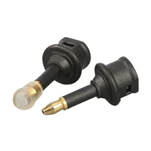 Toslink plug para 3.5mm mini adaptador de cabo óptico digital macho para spdif porto padrão hi-fi conector de áudio para macbook tv