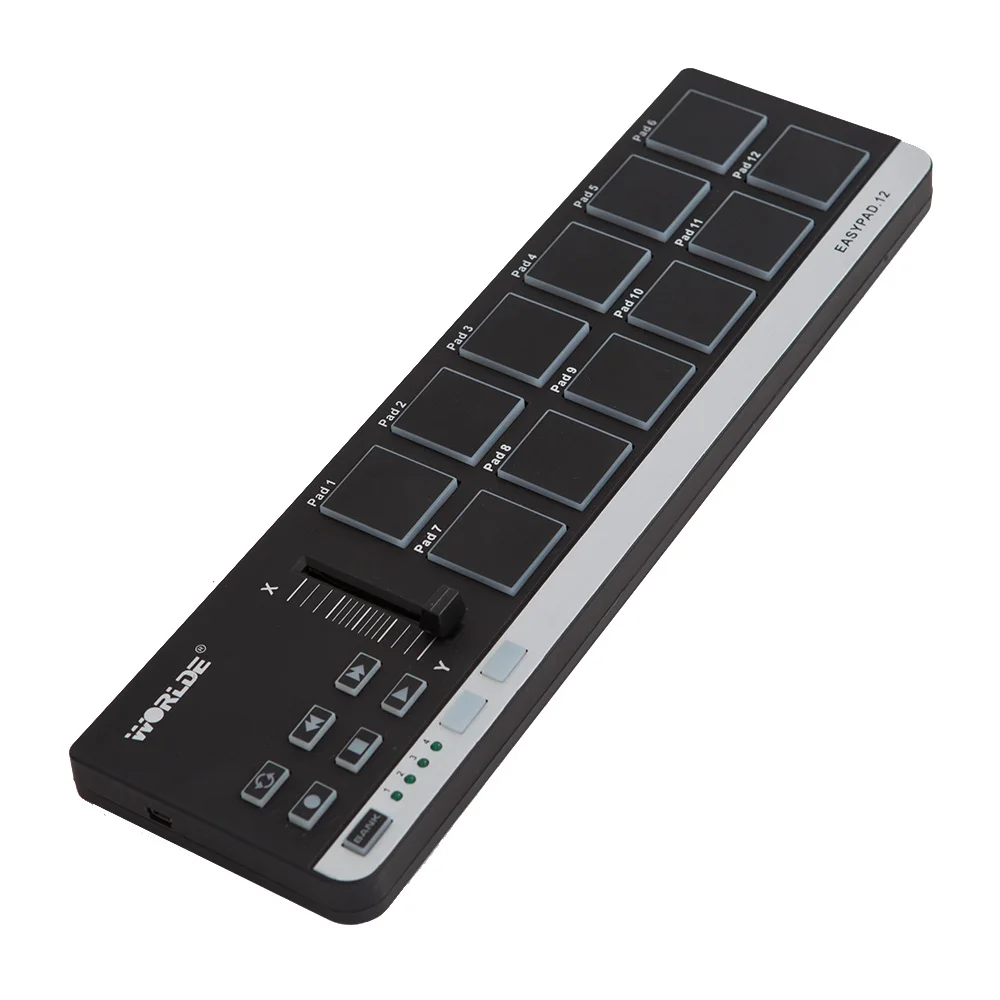  Worlde EasyPad.12 Portable Mini USB 12 Drum Pad MIDI Controller Midi Keyboard