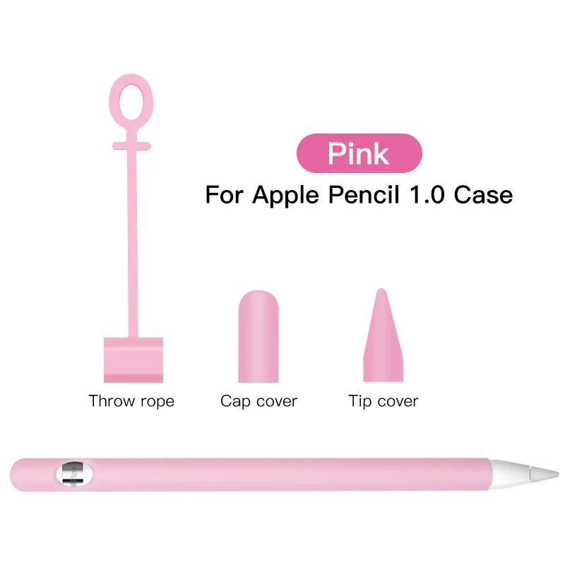 ANKNDO Мягкий силиконовый чехол-стилус для Apple Pencil 1st защитный чехол для планшета стилус протектор для Ipad ручка чехол в виде ракушки - Цвета: pink case