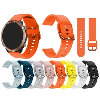 

20mm Silicone Watchband Strap for Garmin Vivoactive 3/Forerunner 645/245/245M Bracelet Wristband for Galaxy Watch Active 2/42mm