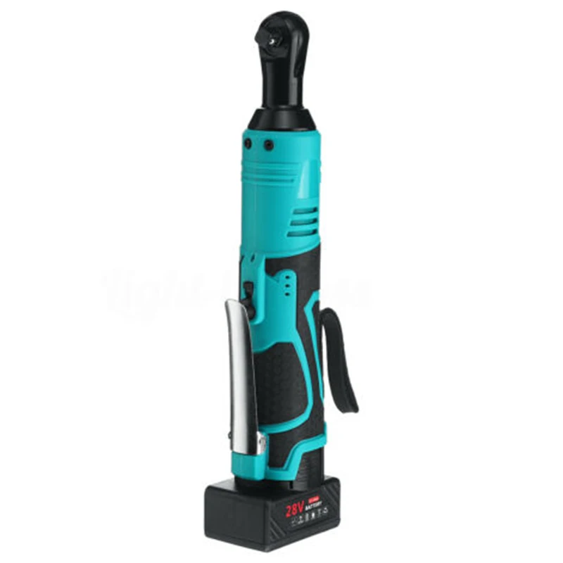 

28V 85N.m 3/8'' Electric Cordless Ratchet Right Angle Wrench Tool 260RPM Power Tools Truss Installation