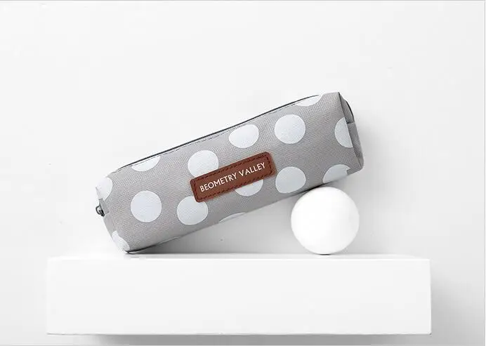 1pc Pencil Case Student Plaid Square Pencil Bag Large Capacity Creative Canvas Pencil Case Children'S Pencil Bag School Supplies
