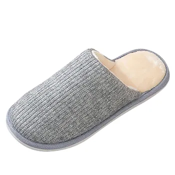 

SAGACE Man Slippers House Shoes Large Size Waterproof Home Slippers Men Plus Velvet Men's Indoor Warm Shoes