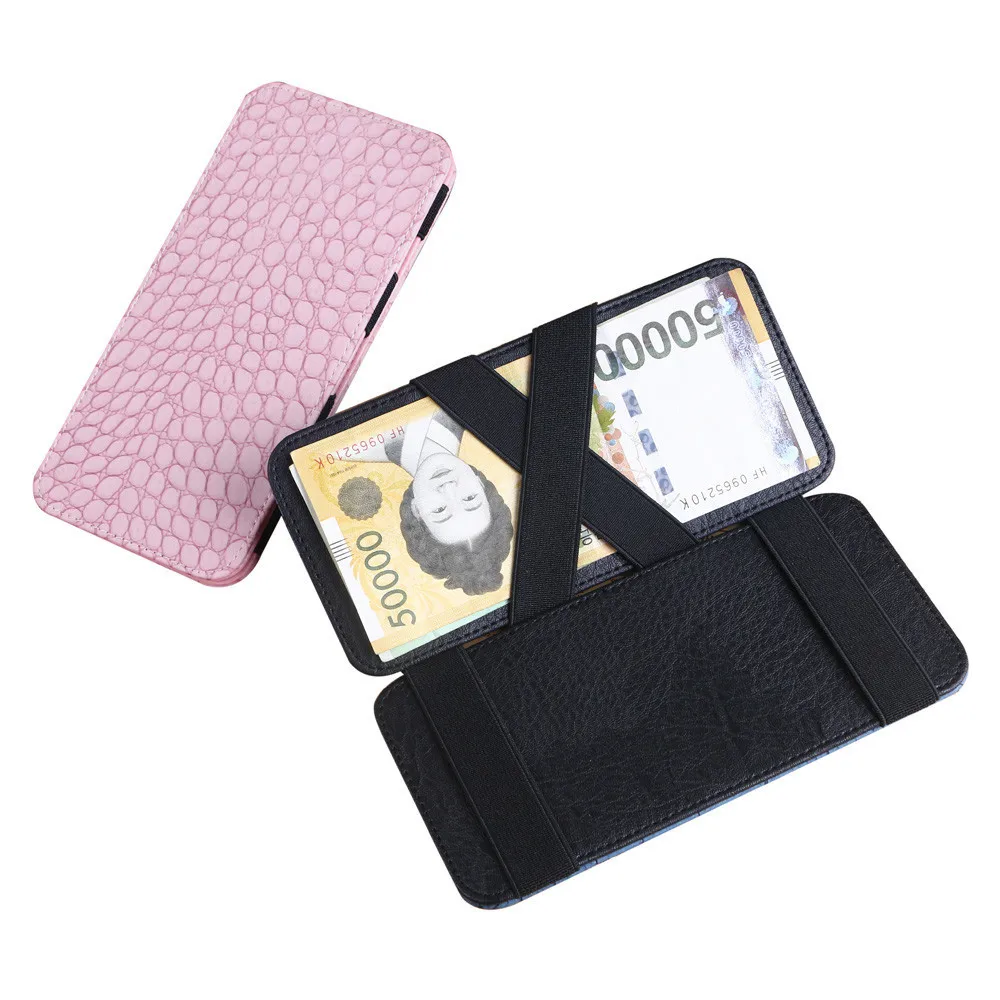 MAIOUMY кожаный женский корейский милый мини нейтральный крокодиловый магический двойной кожаный бумажник держатель для карт кошелек сумочка для денег