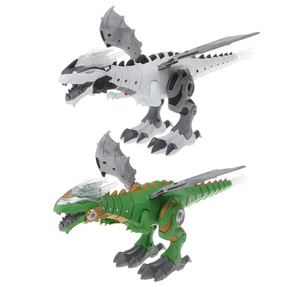 Электрический спрей динозавр игрушка звук и светильник огнедышащий механический драконы динозавр модель игрушки детские игрушки