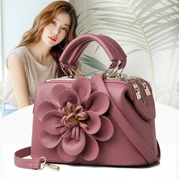 

Luxury Handbags Women Bags Designer Bucket Bag Stereo Flower Portable Elegant Ladies Soft Slung Shoulder Crossbody Bag