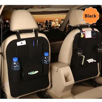 

Car Felt Back Seat Organizer Storage Box Pockets Kick Mats Car Seat Back Protect Cover For Kid Foldable Auto Seat Back Bag