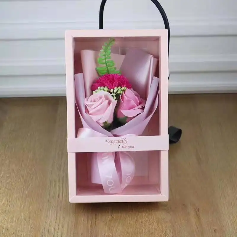 Valentine's Days Gift For Girlfriend Mother's Day Gift Soap rose Flower Box