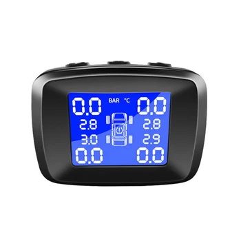 

Kit Tire Pressure Monitor Accessories External Sensors ABS Black TPMS Wireless