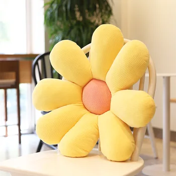 

Pastoral Floral Cotton Seat Cushion Floor Pillow Back Pad Plush Toy Couch Pillow Cute Living Room Almofadas Home Textile EB50ZD
