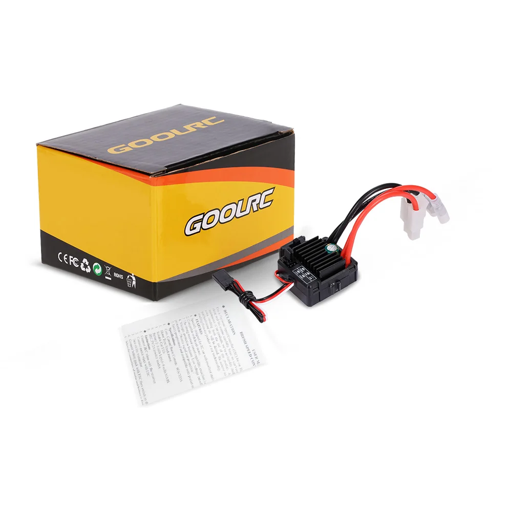 GoolRC 60A матовый ESC Электрический контроллер скорости с 5V 2A BEC для 1:10