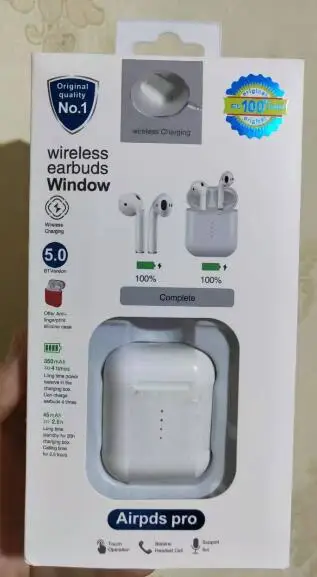 

100% real capacity original Airpds Pro TWS 5.0 Wireless Earphone window Bluetooth Headset bt version