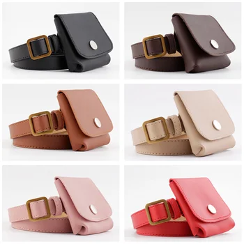 

Ladies Waistband Women's Waist Belt With Mini Bag Faux Leather Jeans Dress Decor BLTYN20004