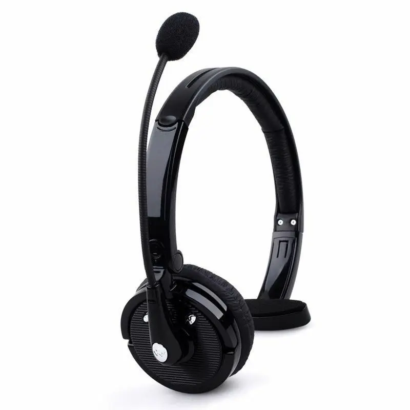 Trucker Drivers Over the Head Headphones Boom Mic Bluetooth Noise Canceling Headset for PS3