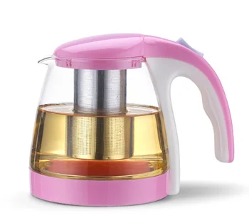 

Flower tea Kettle Large Capacity 1300ml Heat-resistant glass Teapot With Stainless Steel Infuser Container Coffee Tea Pot Maker