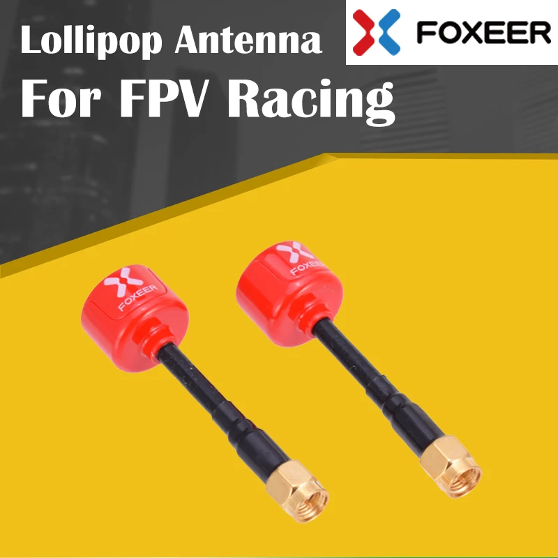 Foxeer Lollipop 2 Omni 5 8 дБи г Супер Мини-Антенна прямая RHCP для FPV Racing(2 шт.) красный | Игрушки
