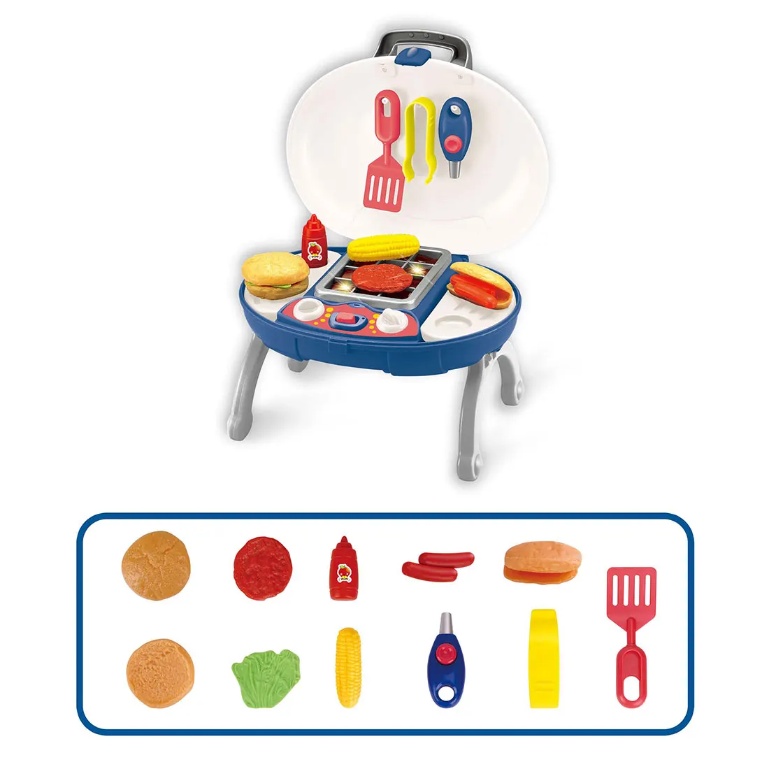 

Children Pretend Play BBQ Set Simulation Electric Small Appliances Toys