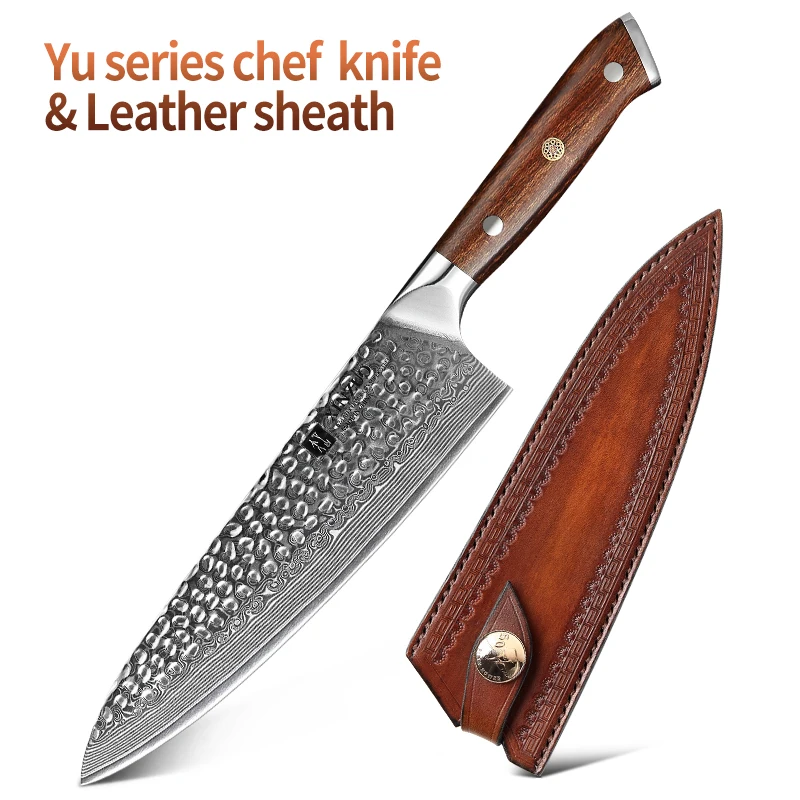 with Leather sheath