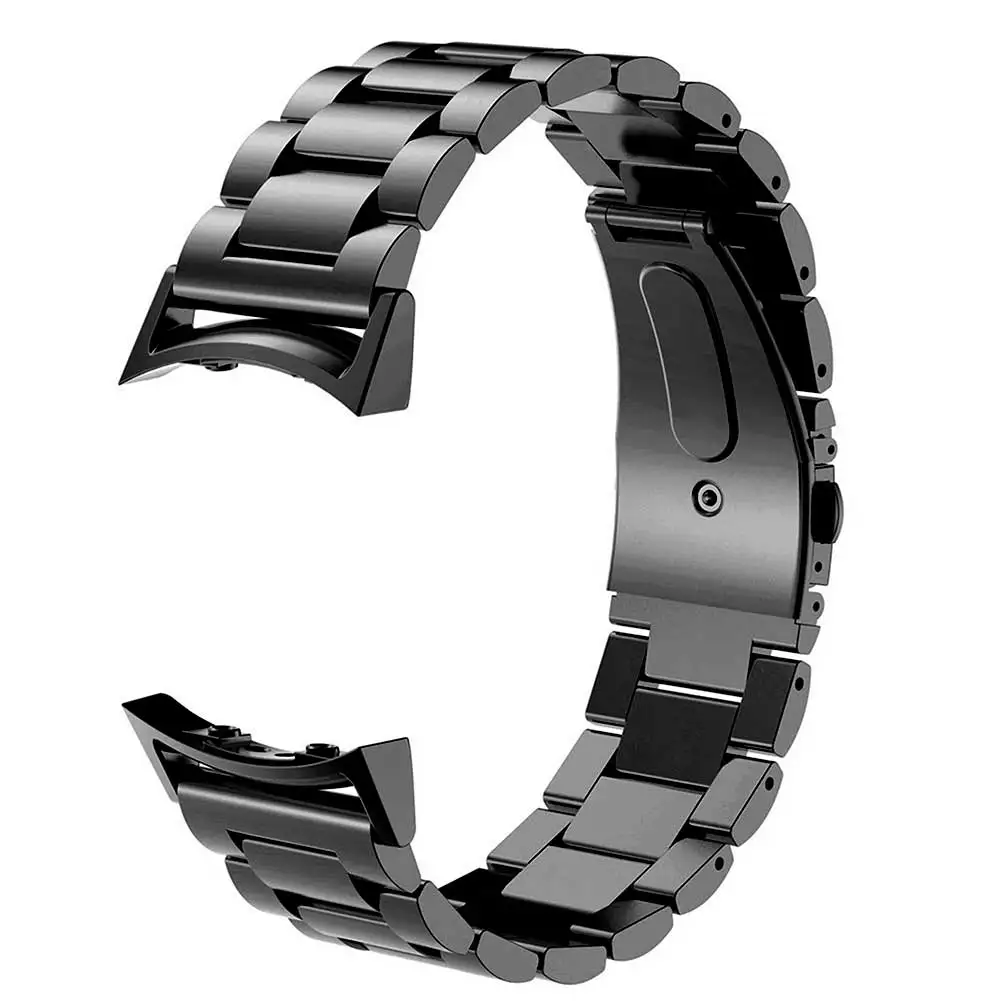 Роскошный 316 стальной ремешок для часов для samsung Galaxy gear S2 SM-R720 ремешок на запястье сменный спортивный ремешок для часов - Цвет: Black