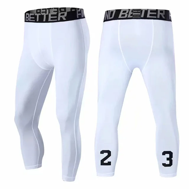 number:23 Men's 3/4 Compression Pants 