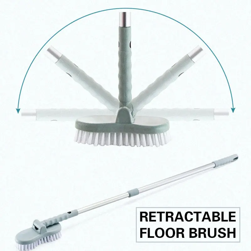 PP Long Handle Brush Bathtub Durable Tools Home Multifunction Cleaning Brush Clean Toilet Bathroom Tile Kitchen