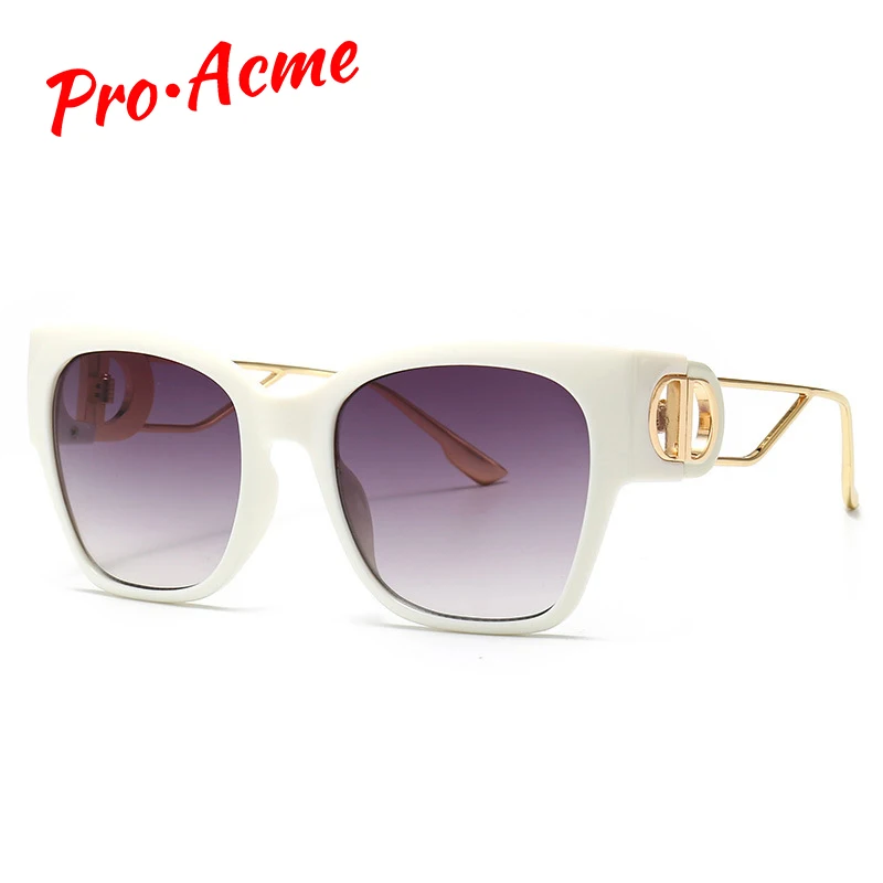 Pro Acme большие квадратные солнцезащитные очки для женщин и мужчин винтажный