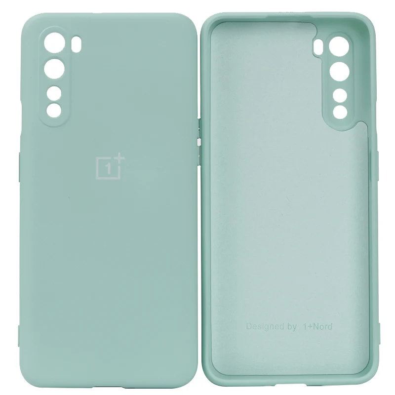 Original OnePlus Nord Case Liquid Silicon Back Cover One Plus Nord Soft Case Shockproof Full Protectiver Case one plus Nord samsung flip cover