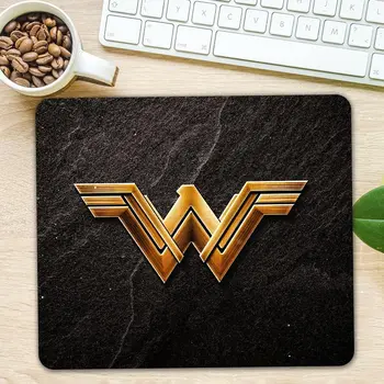 

Wonder Woman Logo Desk Keyboard Gaming Mousepad Gamer Computer Pc Mause Mice Mat Rectangle Natural Rubber Mouse Pad