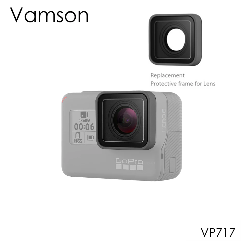 

Vamson for Go pro Accessories for Gopro Hero 7 Black 6 5 UV Lens Ring Replacement Protective Repair Case Frame VP717