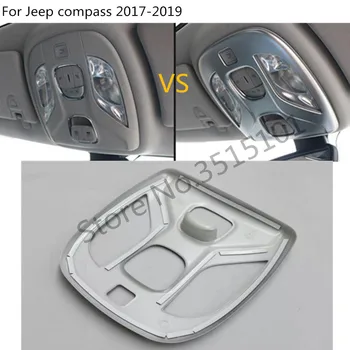 

Car Cover Stick Front Head Read Reading Switch Light Lamp Frame Trim 1pcs For Jeep Compass 2017 2018 2019 2020