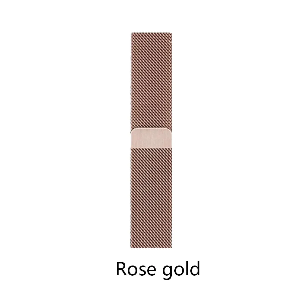Rose gold Ремешок cakoie Milan для Apple Watch из нержавеющей стали с магнитной петлей 44 мм 40 мм iwatch 5 4 3 2 серии металлический ремешок на запястье - Цвет ремешка: Rose gold