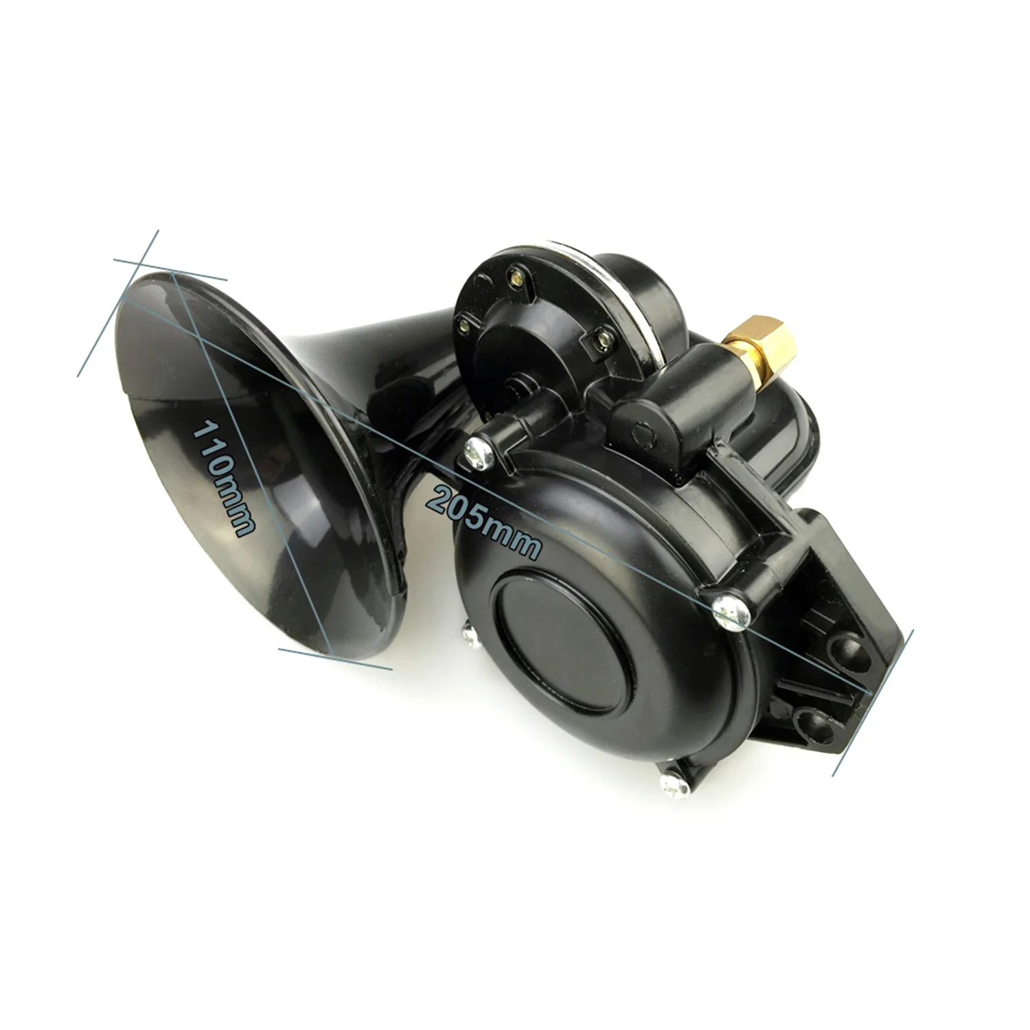 12 V/24 V 120DB Авто громкий один трубы Улитка воздушный рожок сирены Водонепроницаемый Динамик универсальный для автомобиля, грузовика, автобуса Ван