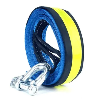 

5M 8 Tons Winch Tow Cable Tow Strap Car Towing Rope With Hooks For Heavy Duty Car Emergency Off Road