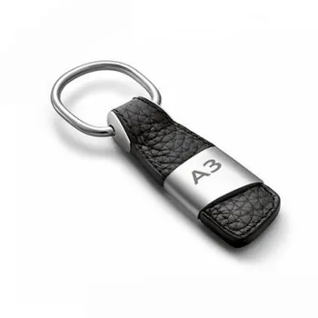 

Leather Keychain Keyring Key Chain Ring Key Holder for Audi A3 A4 A5 A6 A7 A8 B6 S3 S4 S5 RS Q3 Q5 Q7 Chaveiro Car Styling