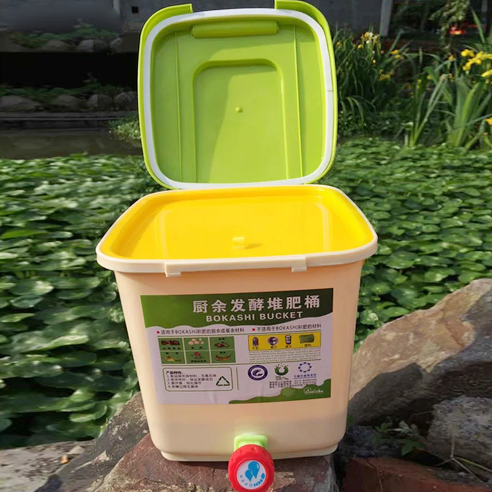 

Garden Yard Home Large Capacity Probiotics Food Waste Case Trash Recycle Bucket Ferment Compost Bin Aerated Durable Kitchen Tool