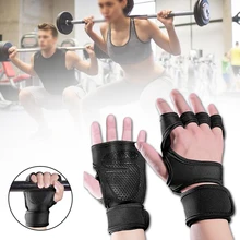 1 пара, для мужчин и женщин, для тренажерного зала, тренировки на полпальца, защитные, для бодибилдинга, занятий тяжелой атлетикой, тренировка запястья, обертывание, фитнес-перчатки