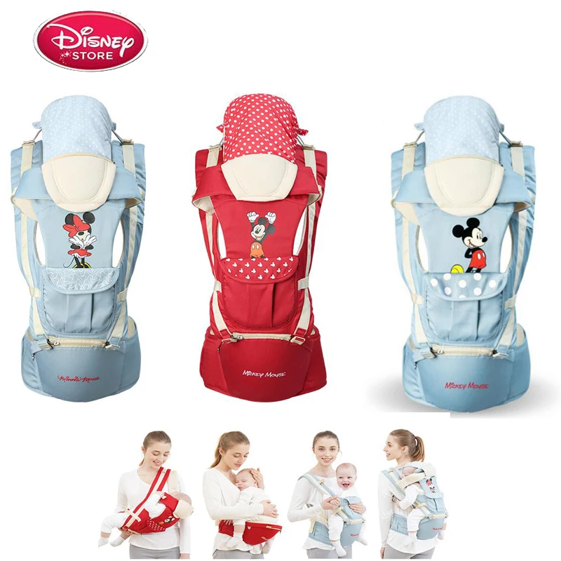 

Disney Baby Carrier Waist Stool Four Seasons Multi-Function Children Sitting Stool Belt Milk Dad Holding Baby Back Baby Belt