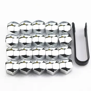 

Car styling 20Pcs 17mm Car Wheel Auto Hub Screw Cover Plastic Nut Bolt Caps Screw Decoration For Audi A4 A3 A5 A6 A1 Q3 Q5 Q7 TT