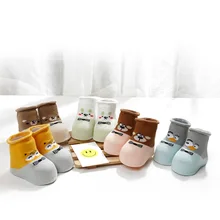 Весенние новые стильные милые детские носки с героями мультфильмов mian bao Мягкие хлопковые носки для младенца
