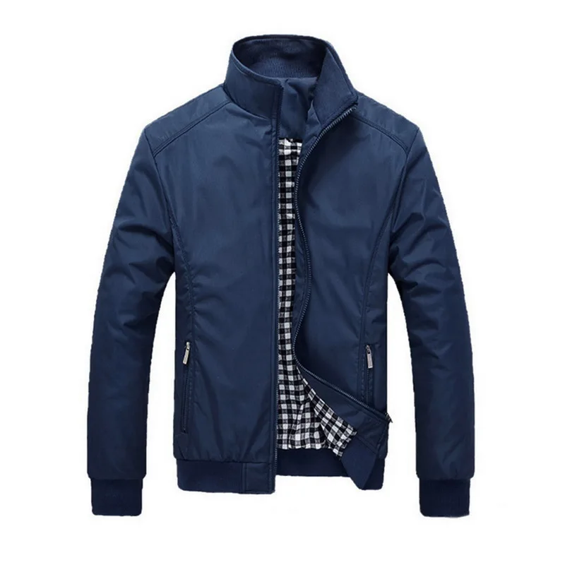 

Spring Autumn Mens Windbreaker Jackets Men Men Plus Size 5XL Solid Color Classic Jackets Men Casual Business Jackets 2019