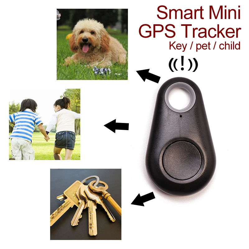 Chanhan 1 pcs Smart Mini GPS Tracker Waterproof Bluetooth Tracer GPS For Pet Dog Cat Keys Wallet Bag Kids GPS Pet Tracker Finder Equipments