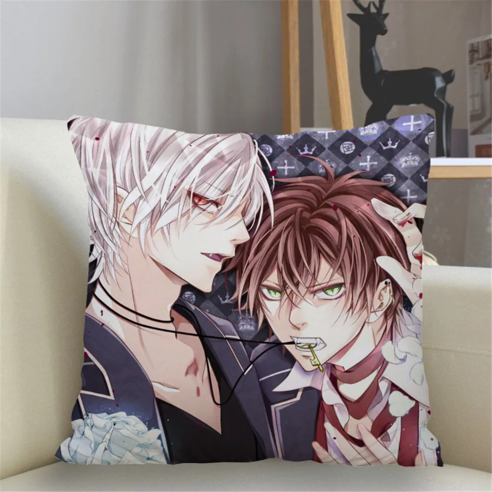 

HXNewest DIABOLIK LOVERS Pillowcases Cartoon Anime Pillow Case Japanese Manga 3D Throw Pillow For Car Sofa Home Textile