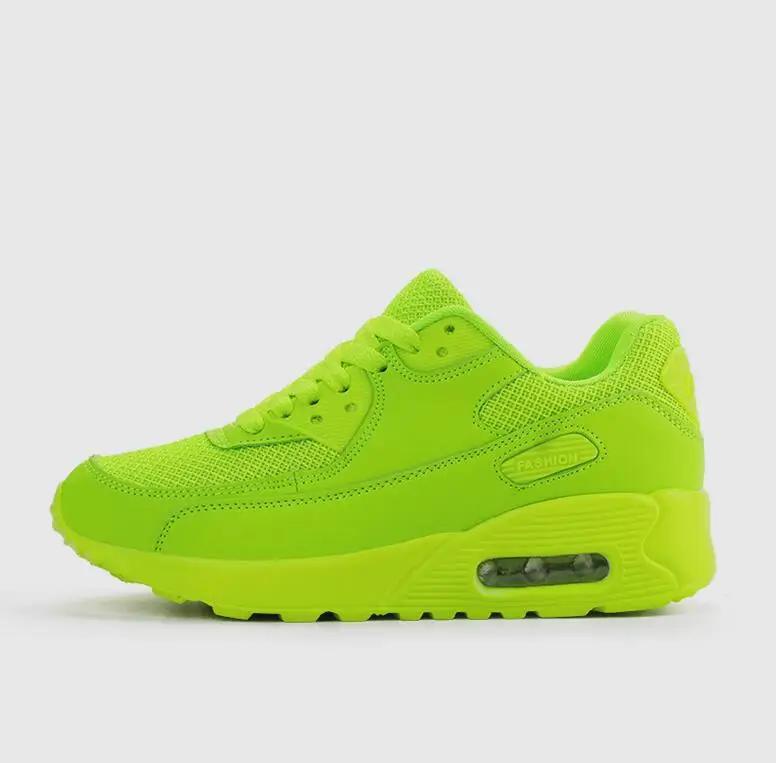 

TRILEINO Top quality Women's Red Air Sneakers Breathable Mesh Brand max 270 light running Shoes men's’Green sports running boots