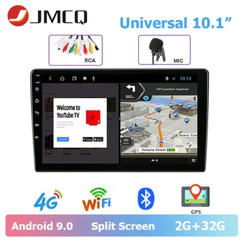 

JMCQ Car Radio Universal 2 din Android 9.0 4G player DSP GPS Navigaion 9/10.1"Multimedia Video Player for Ford Focus 2 passat B6