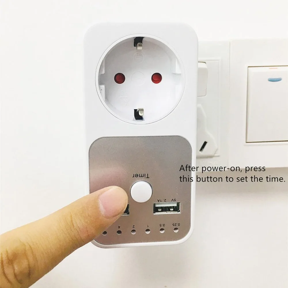 Розетка синхронизации, двойной USB таймер, переключатель обратного отсчета, розетка, контроллер, умный дом, USB зарядное устройство, адаптер, вилка