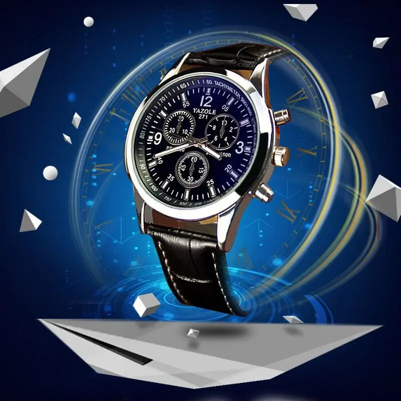 

Korean-style Fashion Waterproof Men Night Light Sports Casual Students Watch Blueray Titanium Non-Machinery General