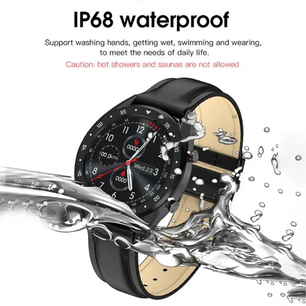 

Yiwa L7 Smart Watch ECG + PPG HRV Report Heart Rate Blood Pressure Monitor IP68 Waterproof Smart Bracelet