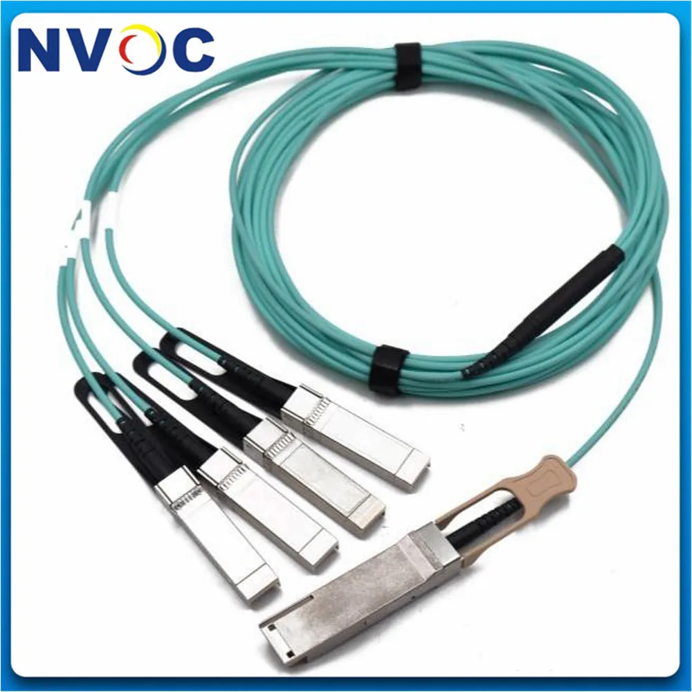 QSFP-100G-AOC 2 м для высокоскоростного кабеля AOC 100G QSFP28 до 4 SFP28 2 м OM3 OM4 3,0 мм кабель AOC